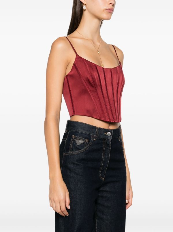 ZIMMERMANN SILK CORSET TOP