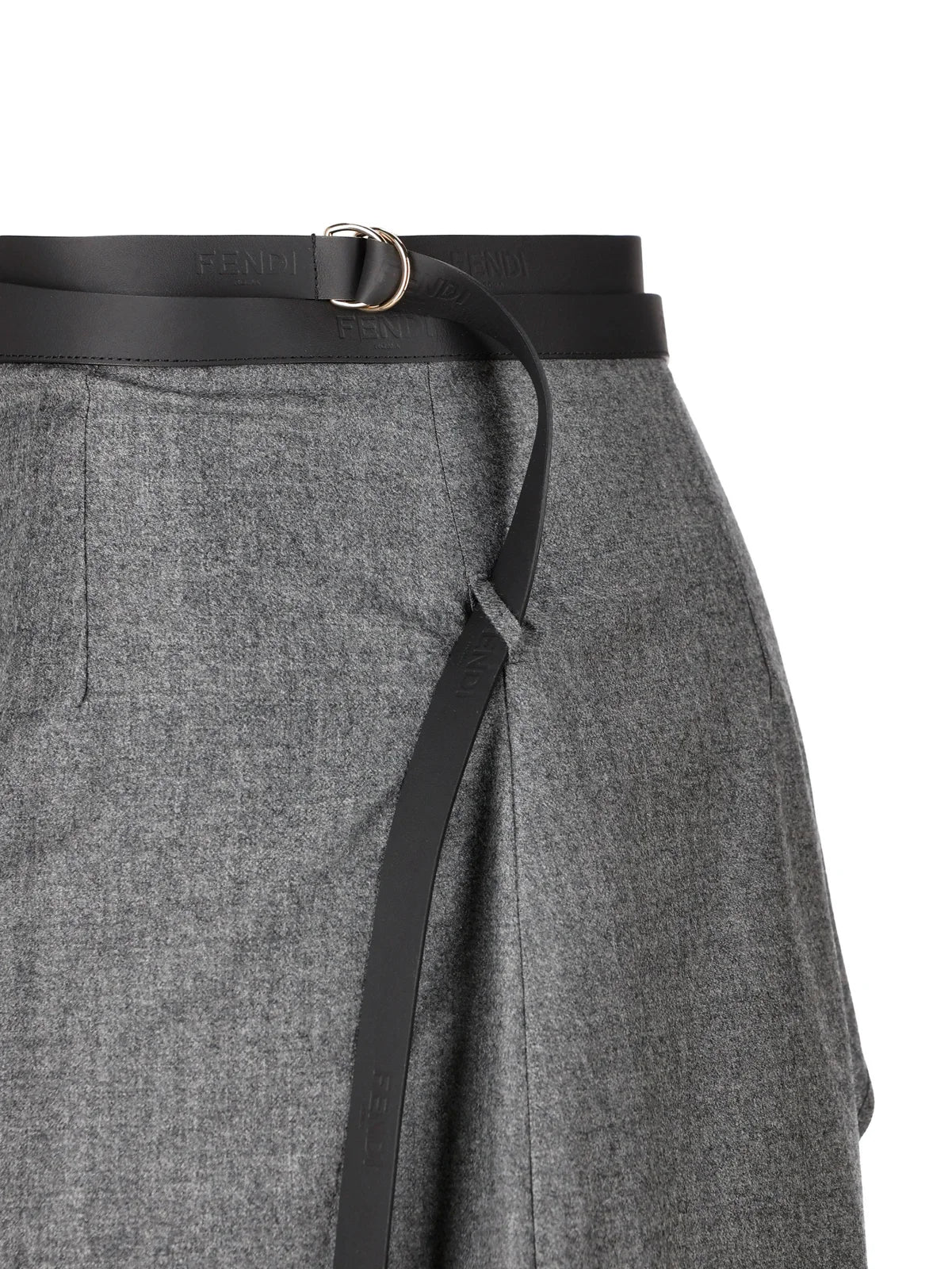 FENDI GONNA FLATTENED WOOL - BEYMEN