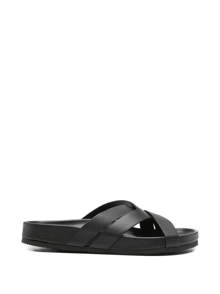 TOM FORD LEATHER INFORMAL SANDAL - BEYMEN