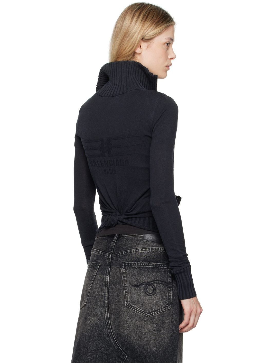 BALENCIAGA KNOTTED ZIP-UP - BEYMEN
