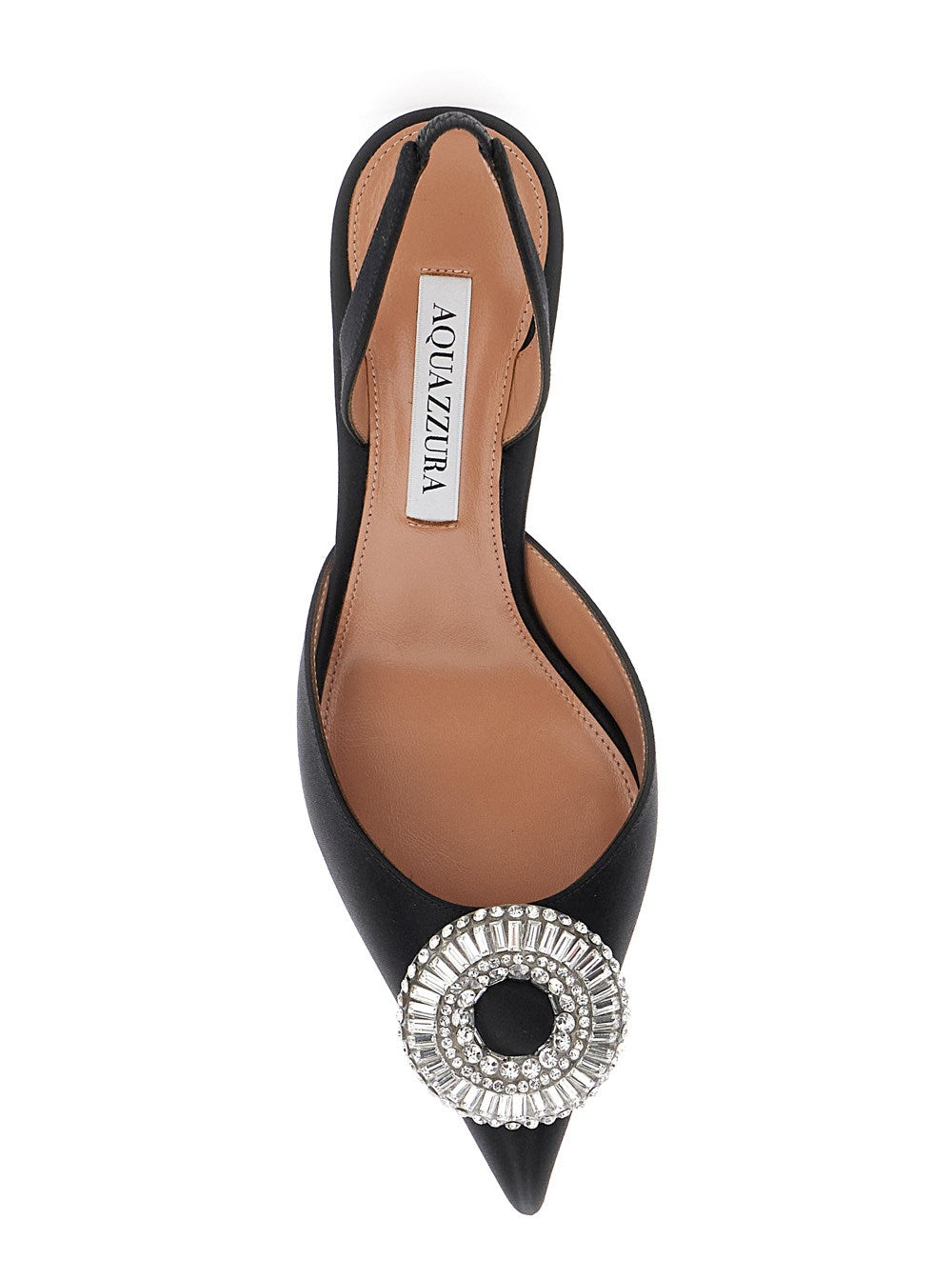 AQUAZZURA CRYSTAL HOOP SLING - BEYMEN