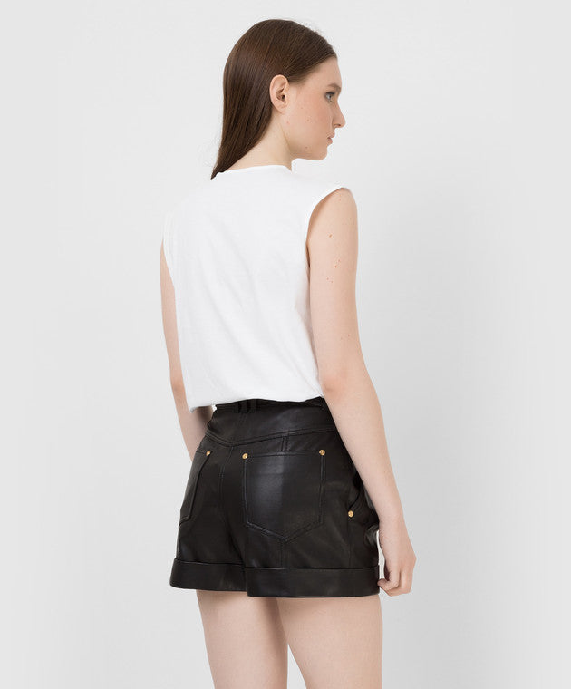 BALMAIN 3 BTN METALLIC TANK TOP - BEYMEN