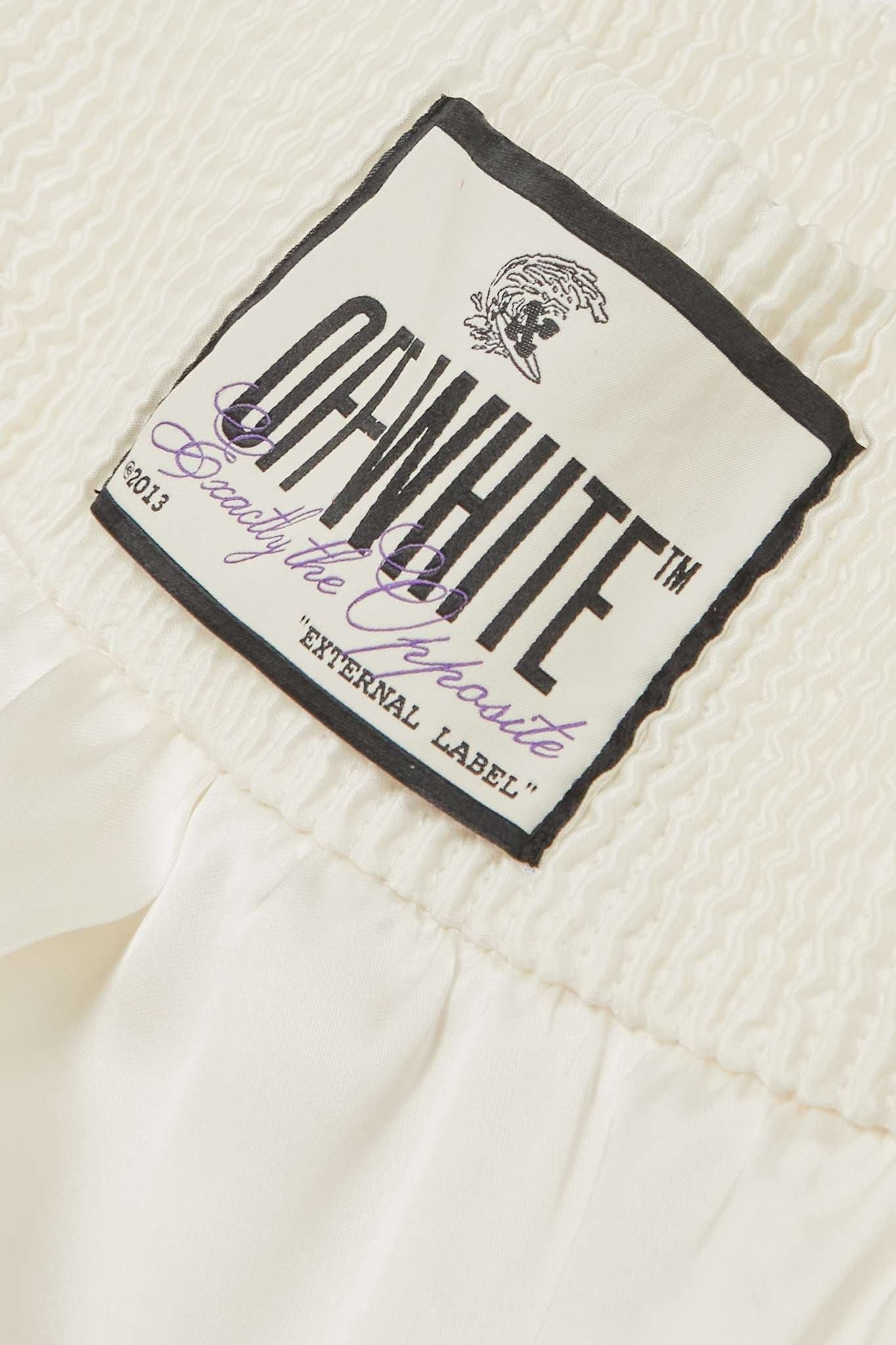 OFF-WHITE SATIN PAJAMA PANT - BEYMEN