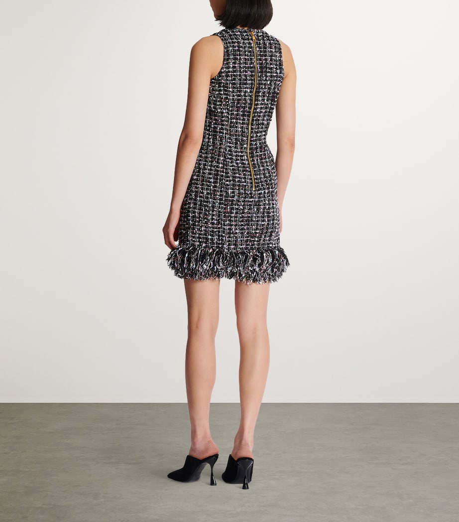 BALMAIN BUTTONED TWEED SHORT DRESS - BEYMEN