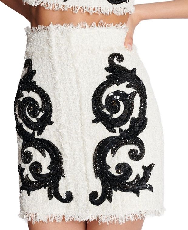 BALMAIN TWEED SHORT SKIRT - BEYMEN