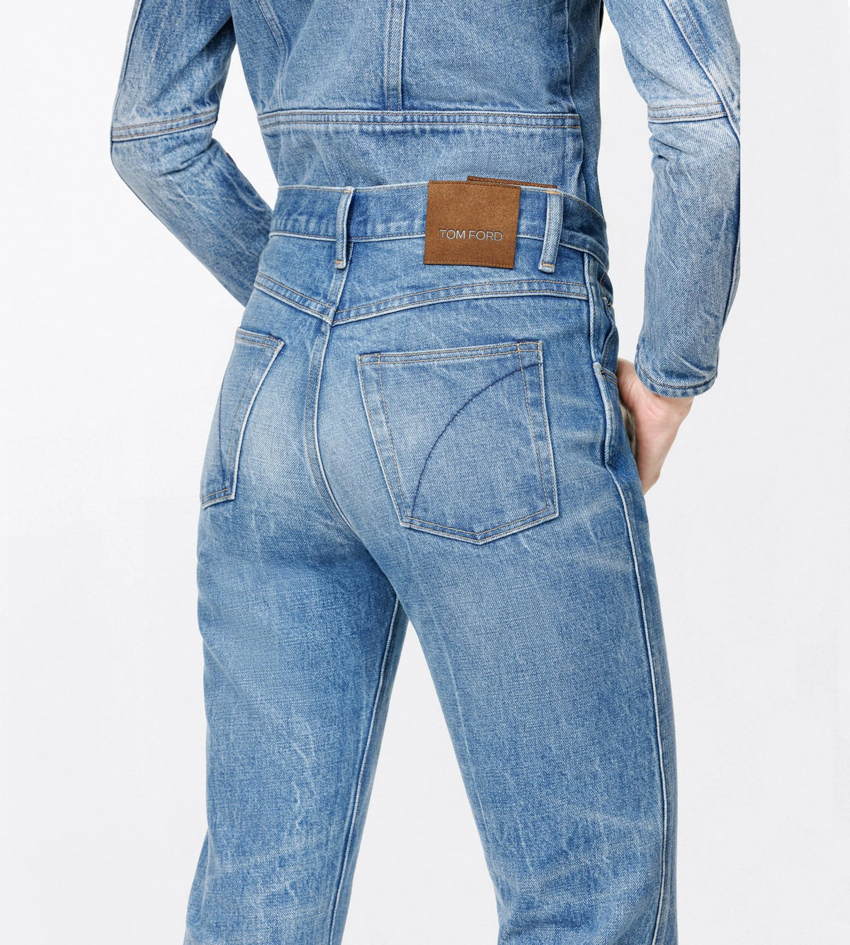 TOM FORD DENIM MELANIE STRAIGHT PANTS - BEYMEN