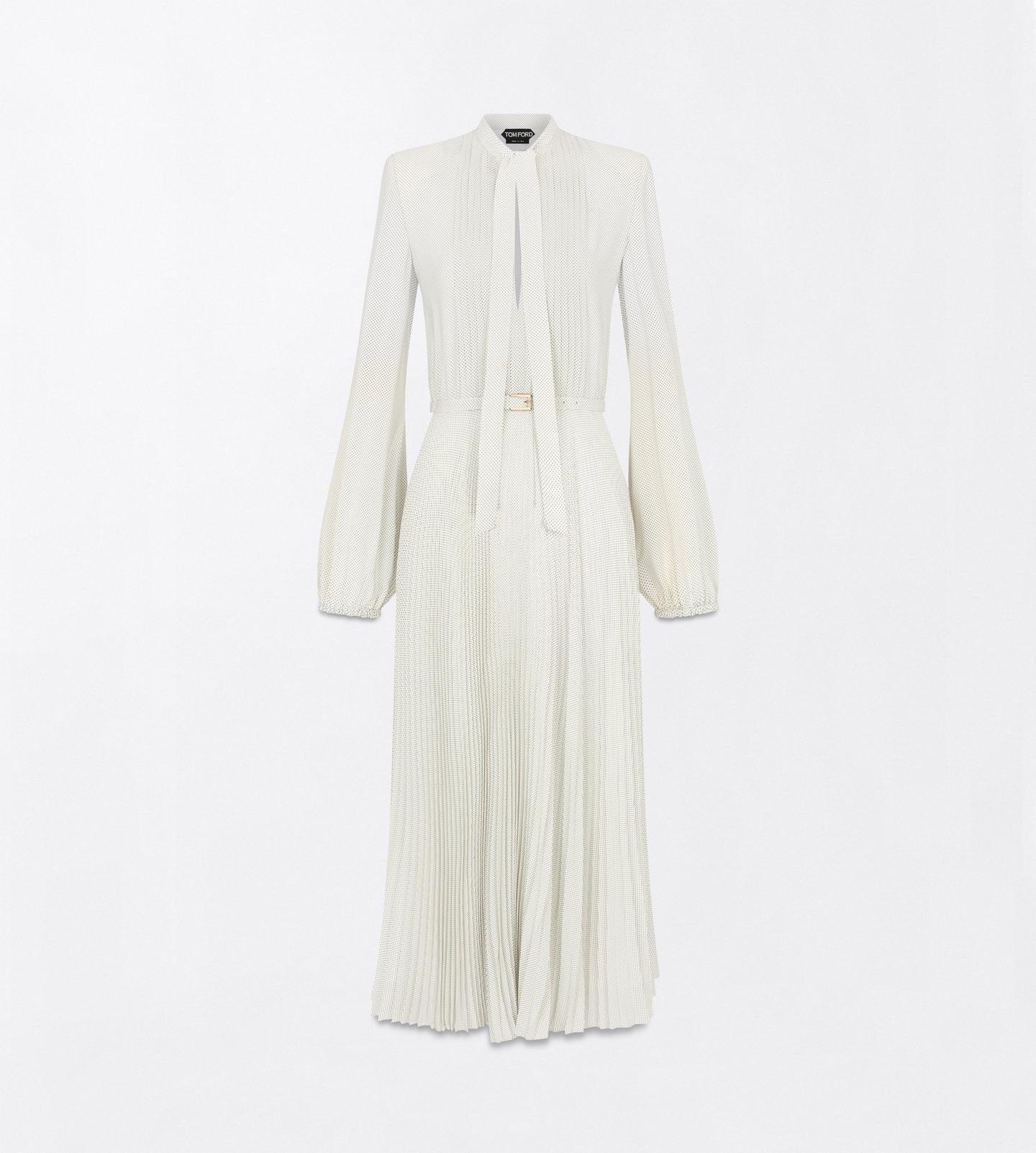 TOM FORD SUNRAY PLISSE LAVALLIERE DRESS - BEYMEN