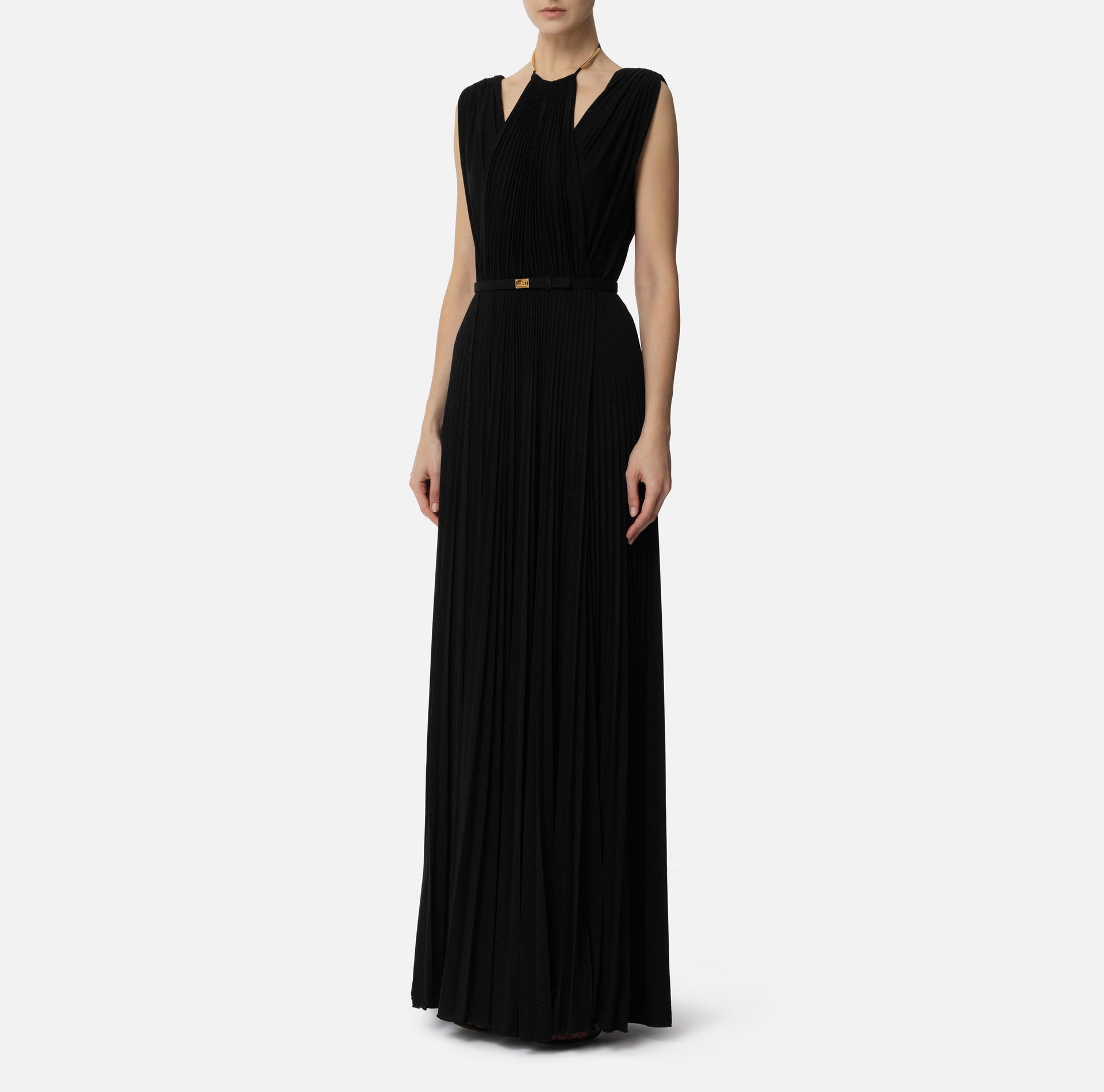 ELISABETTA FRANCHI ABITO DONNA CON CINTURA - BEYMEN