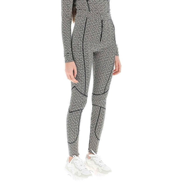 BALMAIN LEGGINGS WITH LOGO - BEYMEN