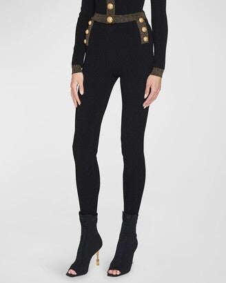 Balmain 6 Buttons Leggings