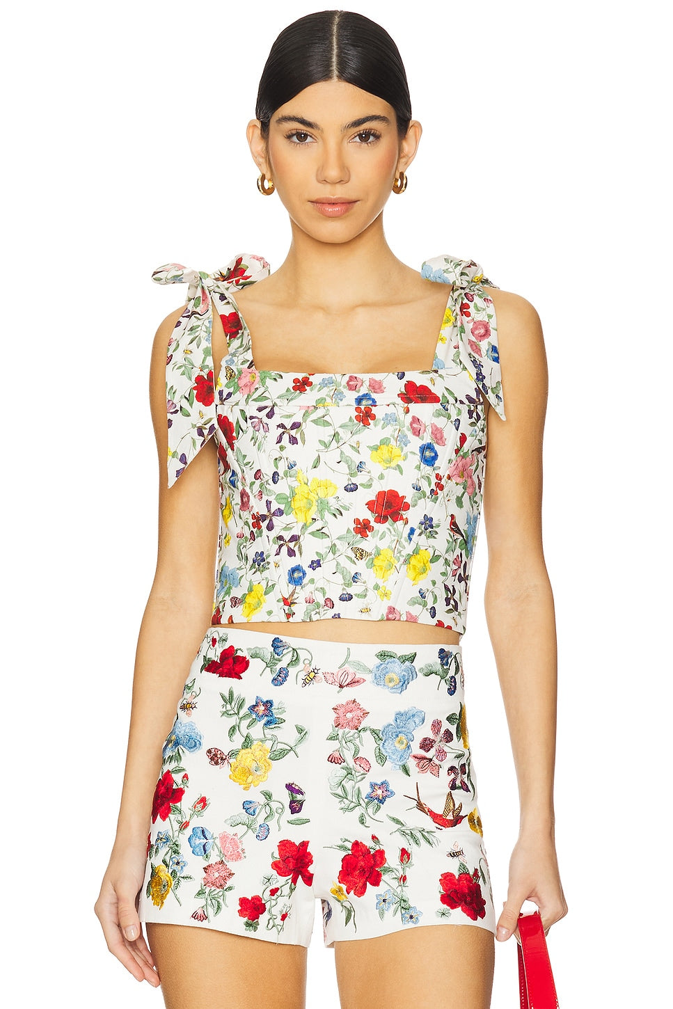 ALICE + OLIVIA CLARA BOW STRAP BUSTIER - BEYMEN