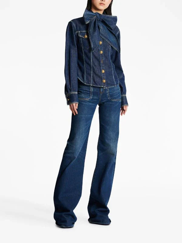 BALMAIN DENIM SHIRT - BEYMEN