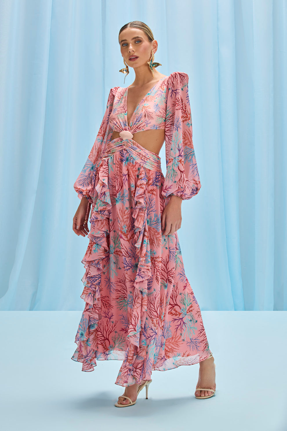PATBO SEAWEED LONG SLEEVE BEACH DRES - BEYMEN