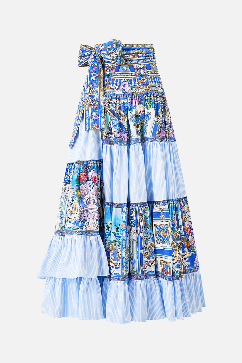 CAMILLA SKIRT WITH GATHERED PANELS - BEYMEN