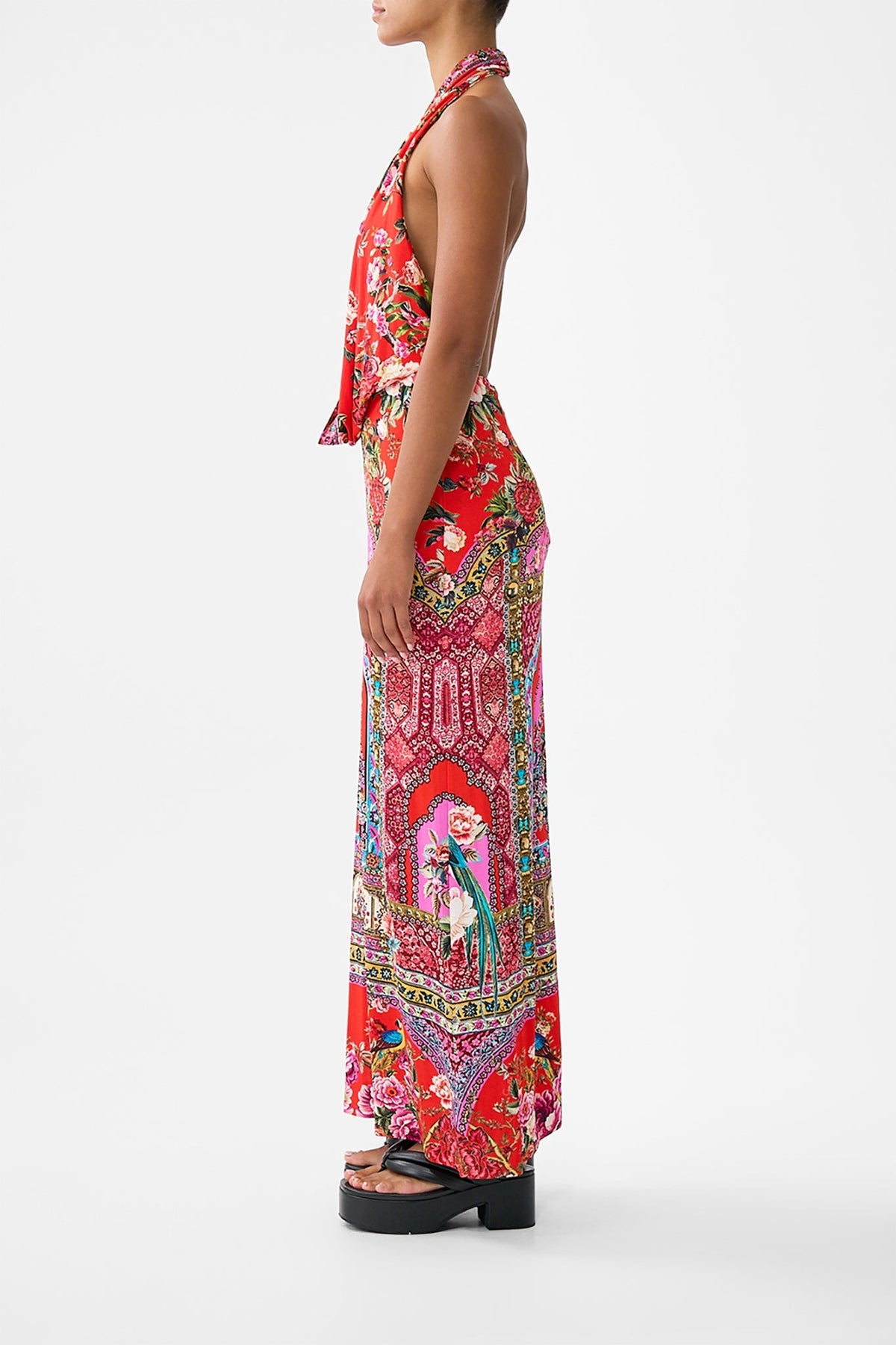 CAMILLA DEEP COWL PLUNGE DRESS - BEYMEN