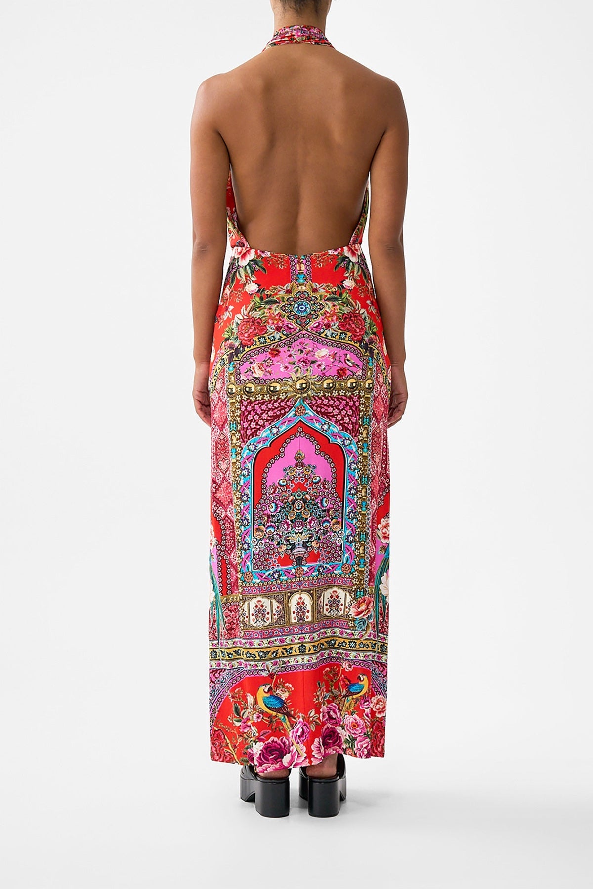 CAMILLA DEEP COWL PLUNGE DRESS - BEYMEN