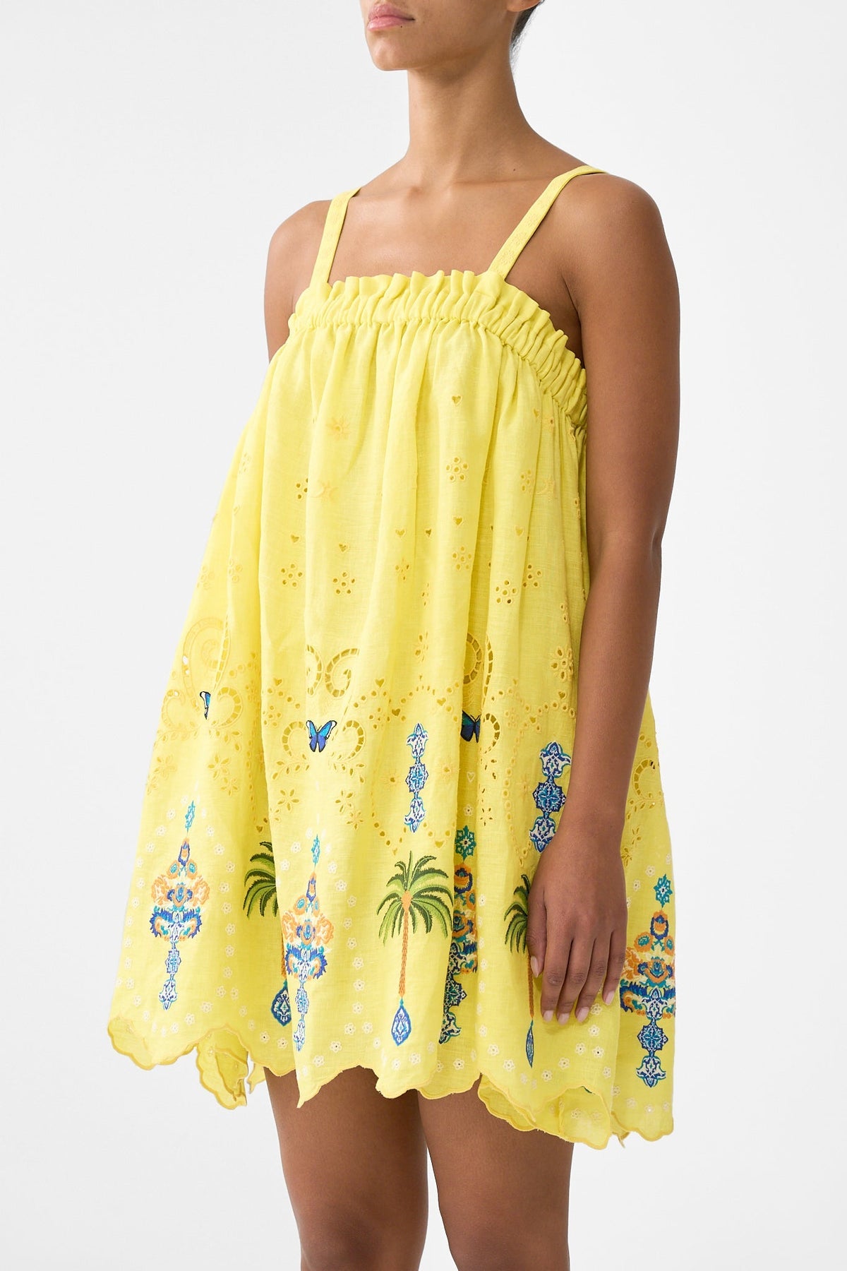 CAMILLA STRAP SHORT SUNDRESS - BEYMEN