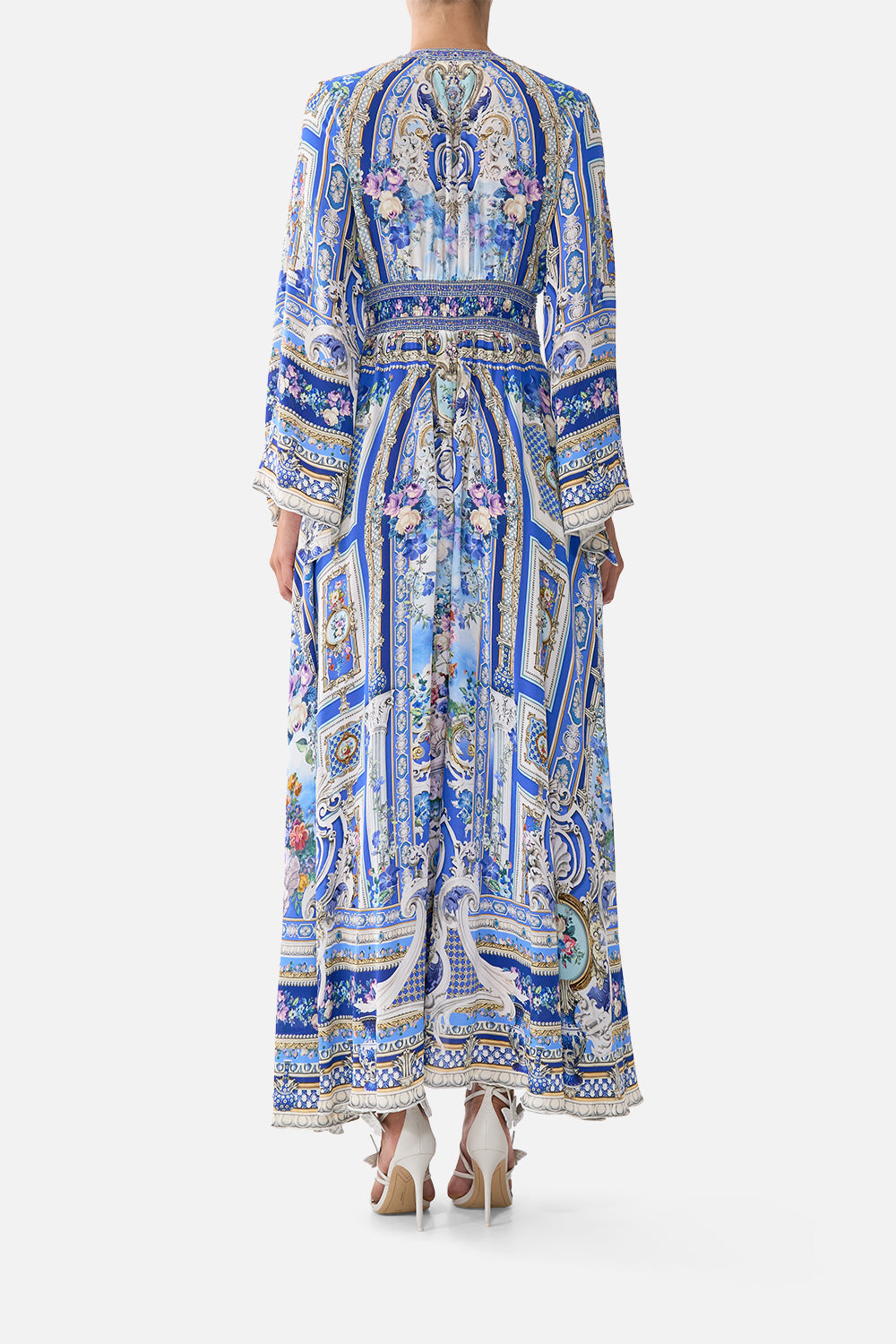 CAMILLA DRESS WITH SHIRRING DETAIL - BEYMEN