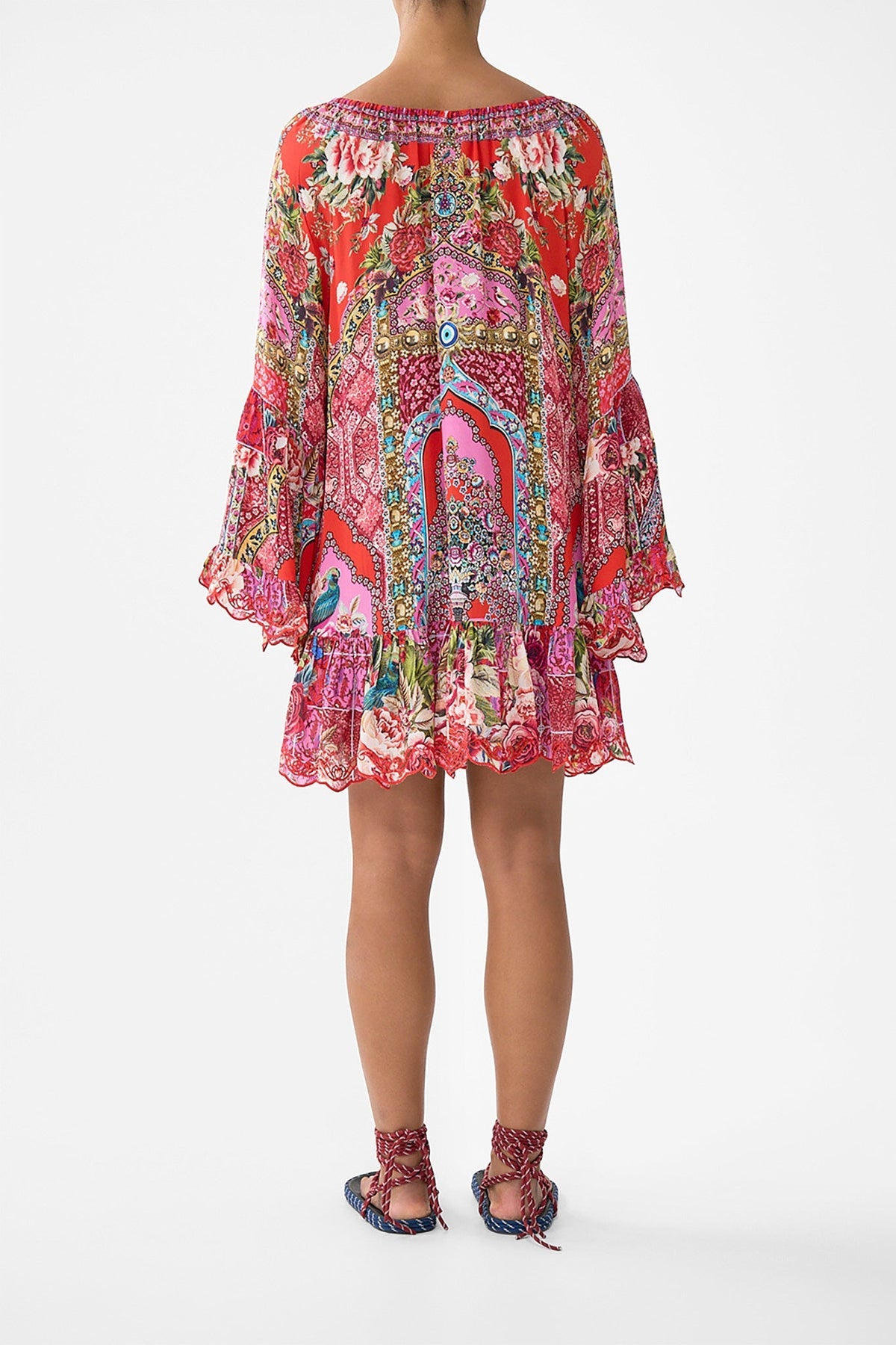 CAMILLA A-LINE FRILL DRESS - BEYMEN