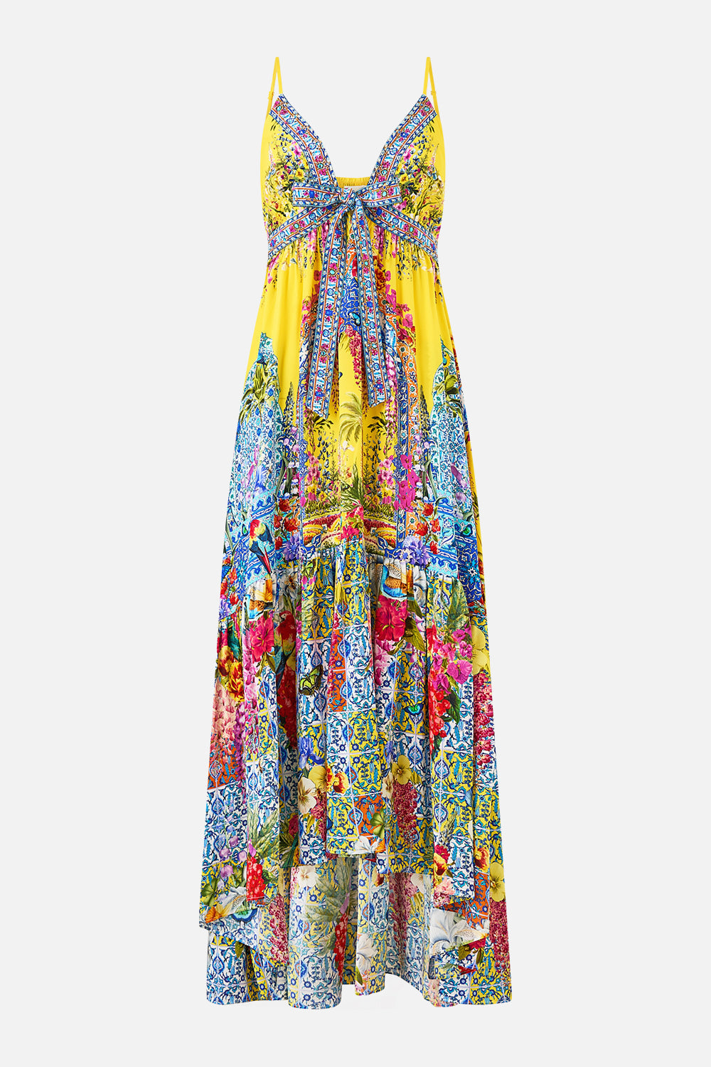 CAMILLA TIE FRONT DRESS - BEYMEN