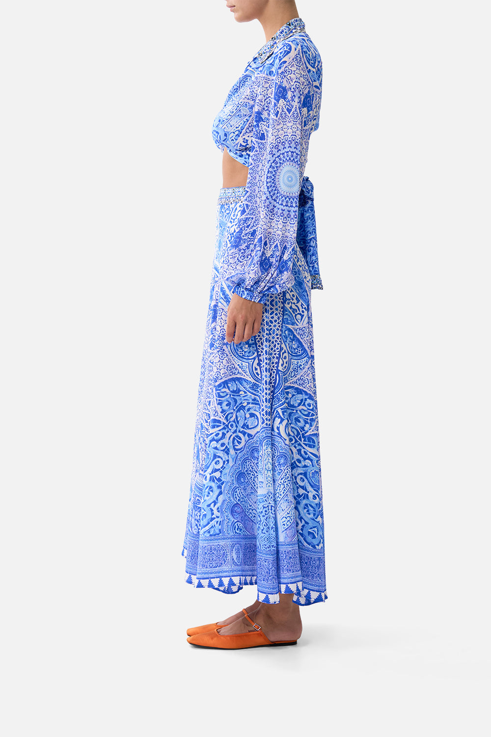 CAMILLA PANELLED FLARED LONG SKIRT - BEYMEN