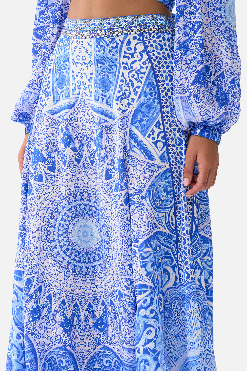 CAMILLA PANELLED FLARED LONG SKIRT - BEYMEN