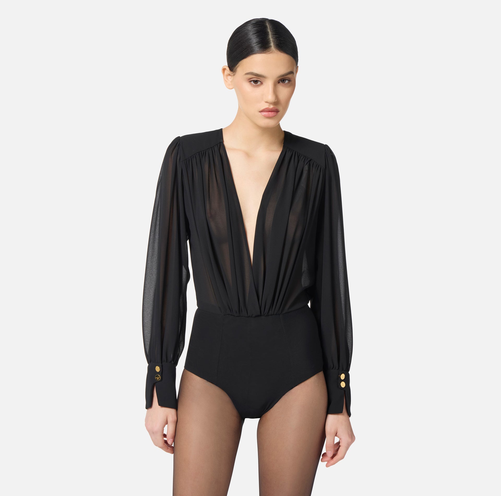 ELISABETTA FRANCHI BODYSUIT SHIRT - BEYMEN