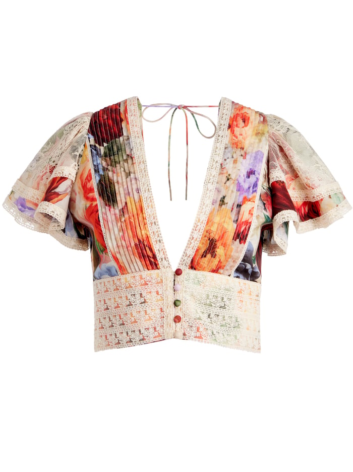 ALICE + OLIVIA SLV BLOUSE - BEYMEN