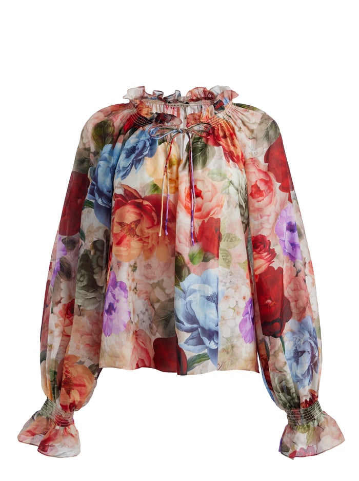ALICE + OLIVIA NORAH PEASANT BLOUSE - BEYMEN