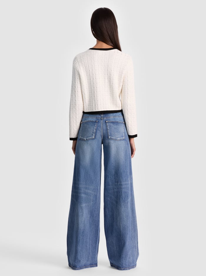 ALICE + OLIVIA BOW CARDIGAN - BEYMEN