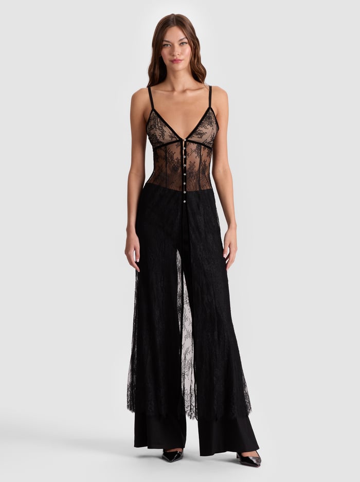 ALICE+OLIVIA LACE MAXI TOP - BEYMEN
