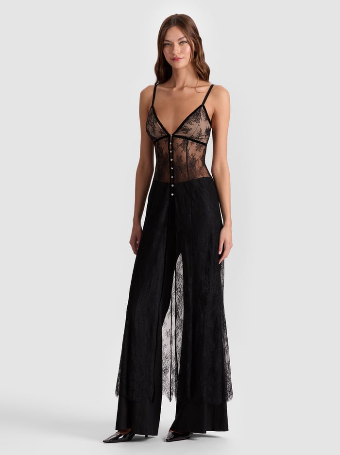 ALICE+OLIVIA LACE MAXI TOP - BEYMEN