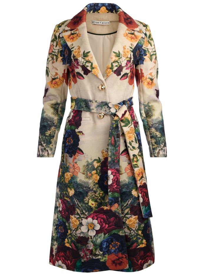 ALICE + OLIVIA BELTED COAT - BEYMEN