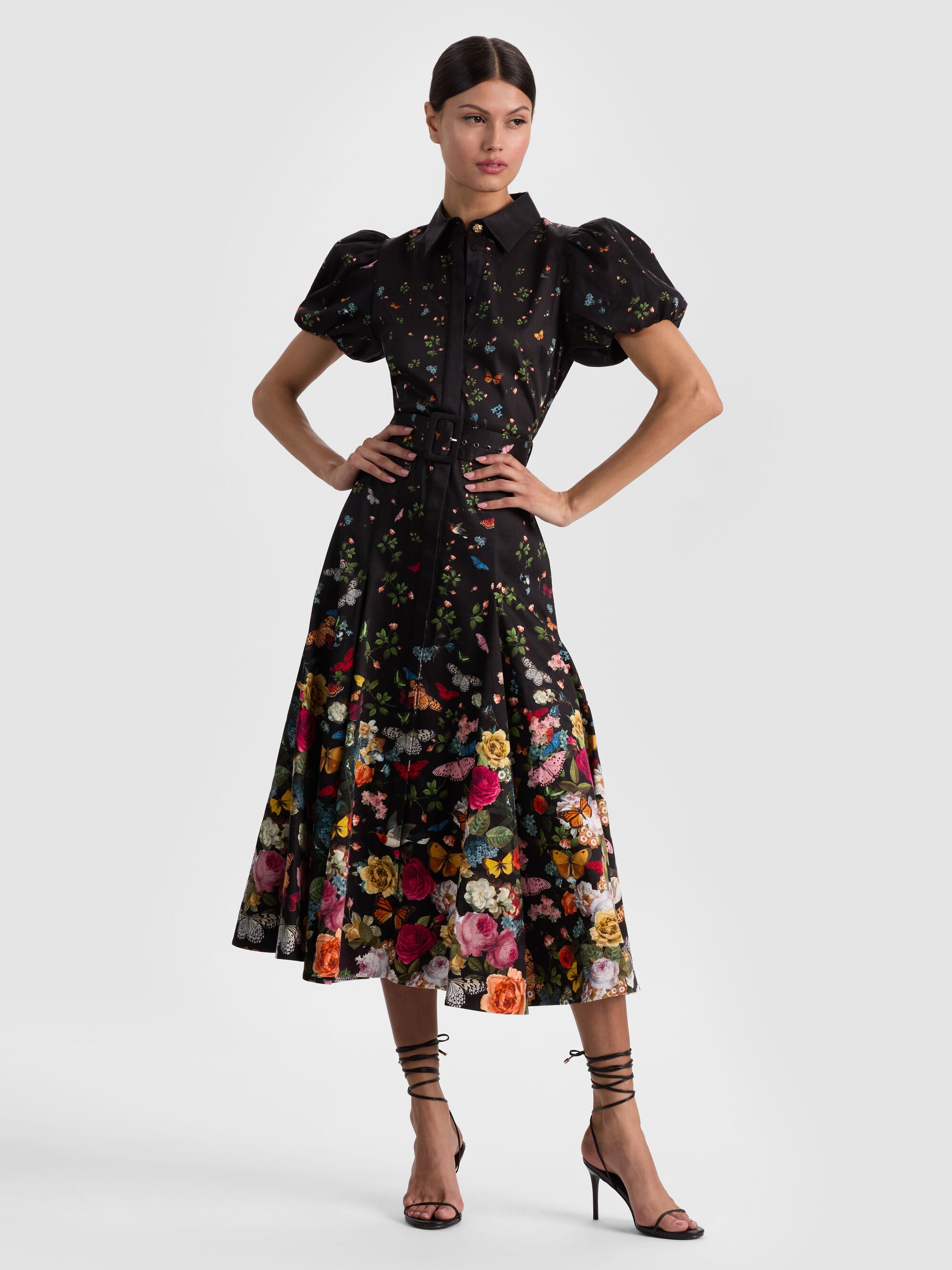 ALICE + OLIVIA MIDI DRESS W BELT - BEYMEN