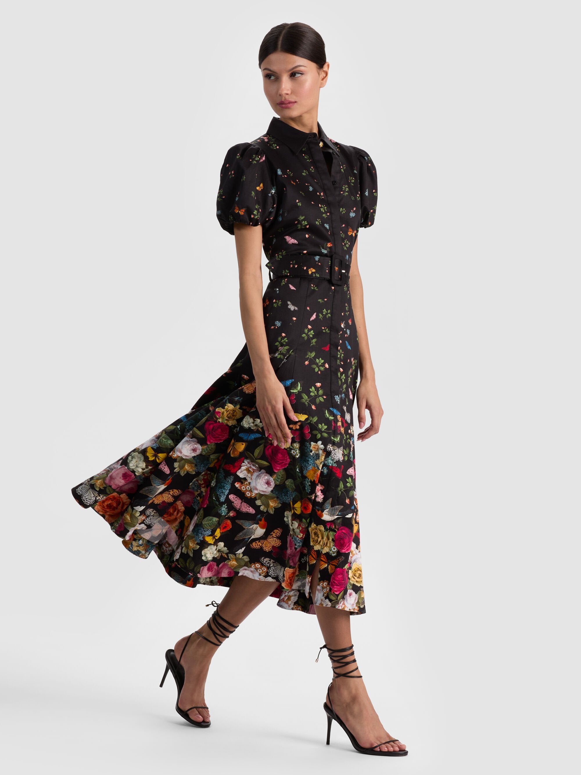 ALICE + OLIVIA MIDI DRESS W BELT - BEYMEN