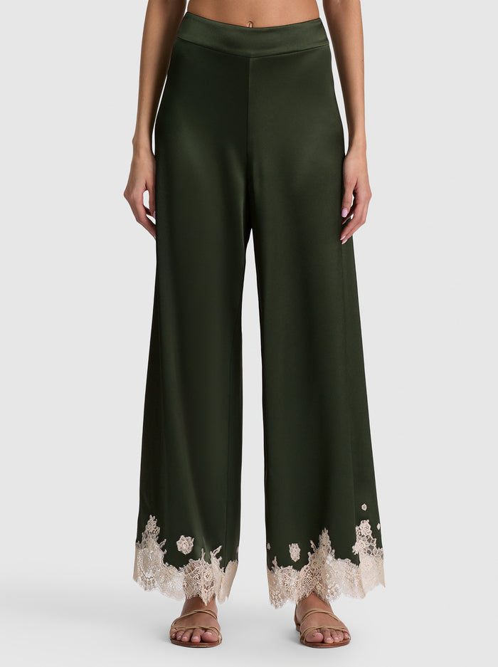 ALICE + OLIVIA LACE GAUCHO PANT - BEYMEN