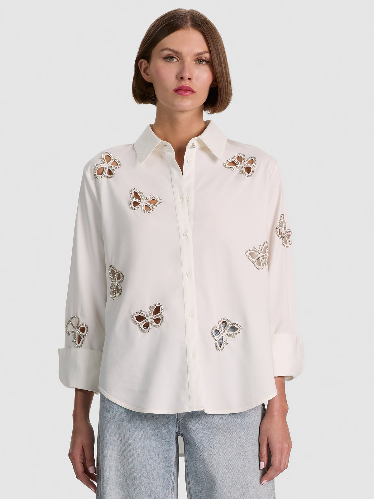 ALICE + OLIVIA BTDWN W CUTOUTS - BEYMEN