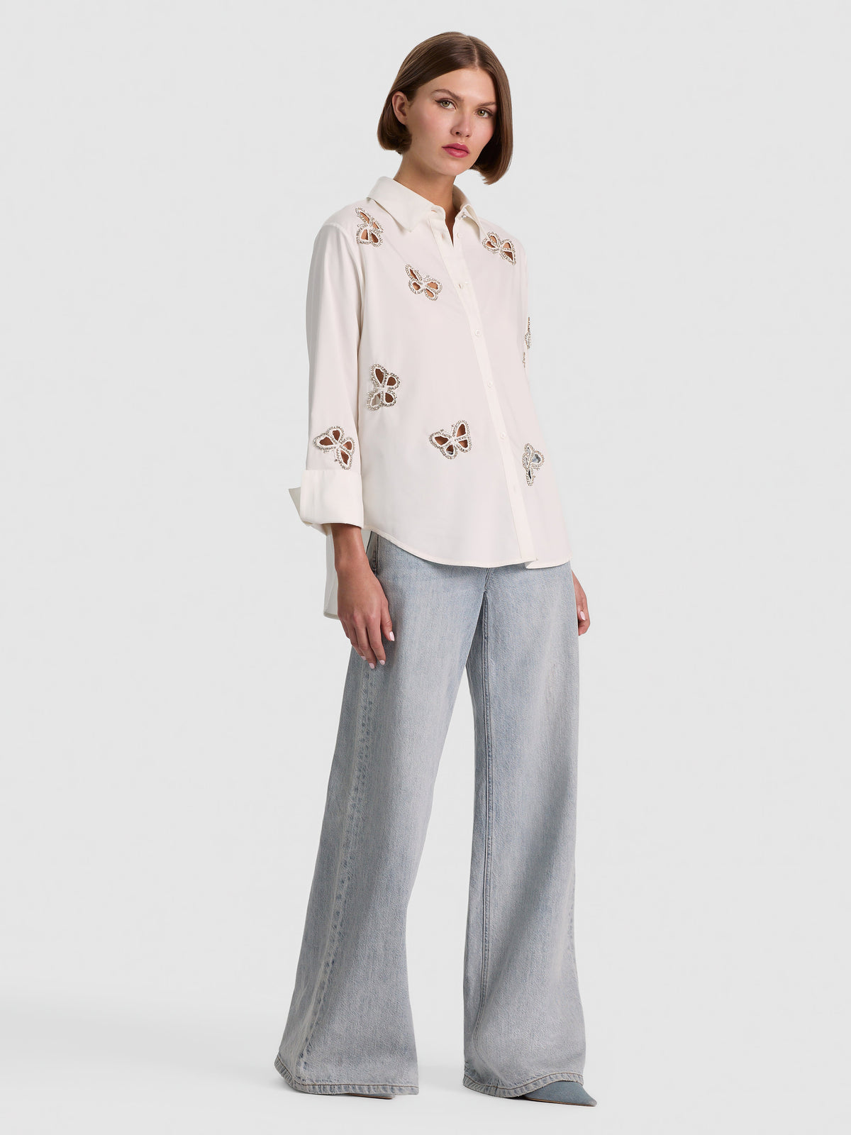 ALICE + OLIVIA BTDWN W CUTOUTS - BEYMEN