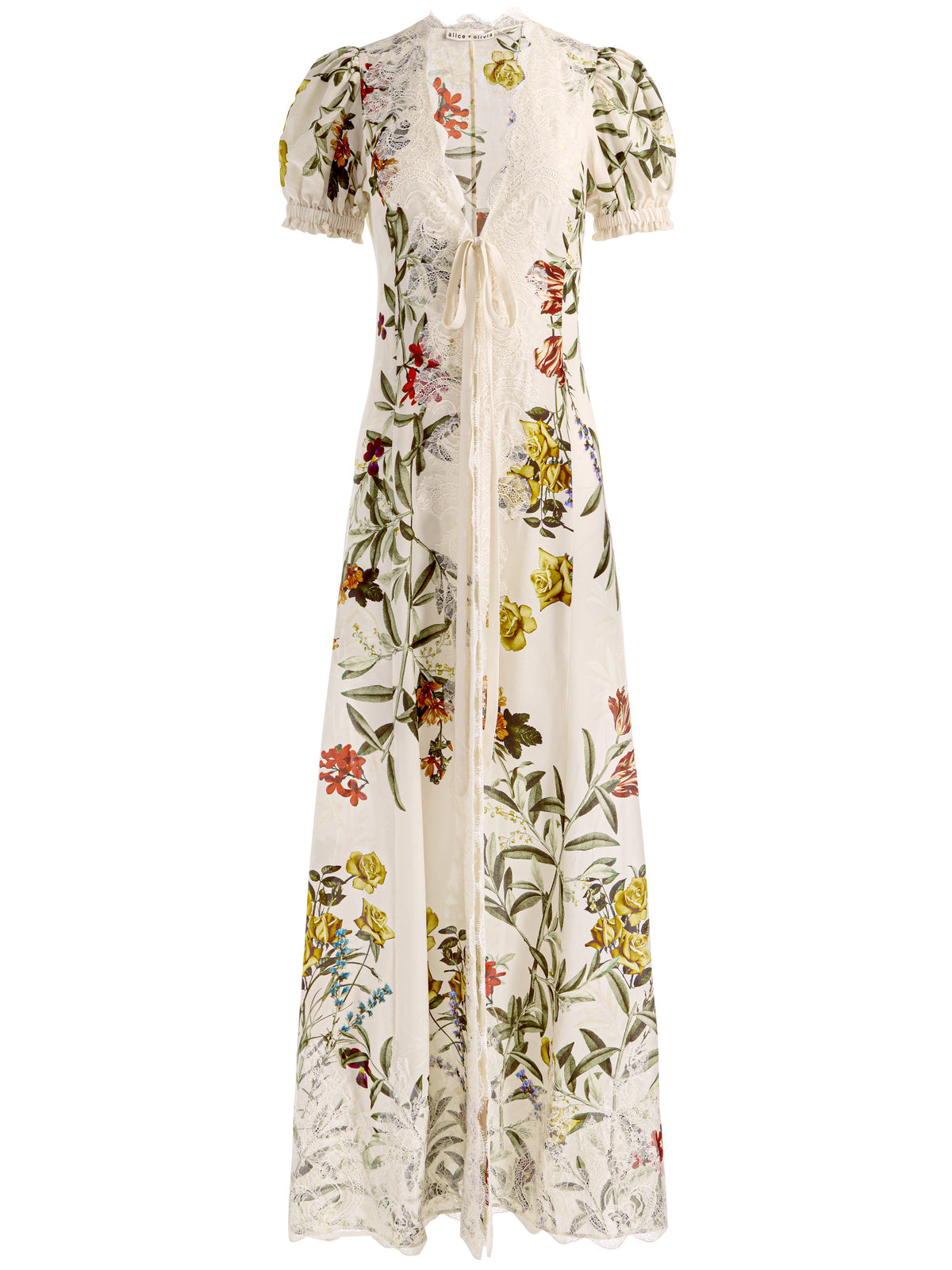 ALICE + OLIVIA SLV WRAP ROBE - BEYMEN