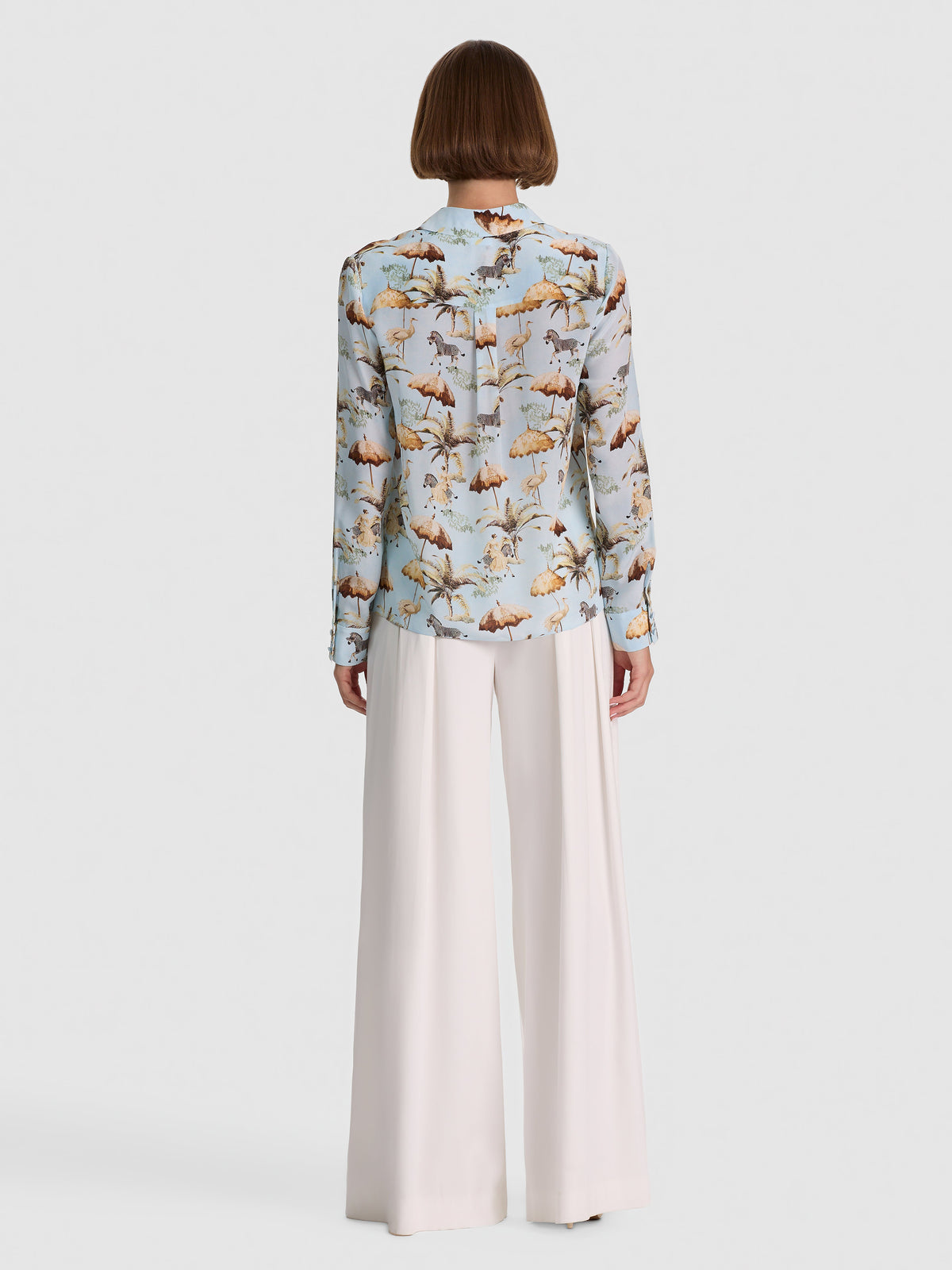ALICE + OLIVIA WILLA STACEFACE PLKT TOP - BEYMEN