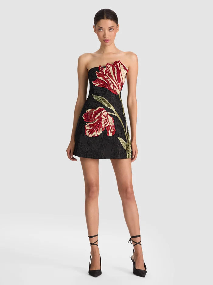 ALICE + OLIVIA LANTERN MINI DRESS - BEYMEN
