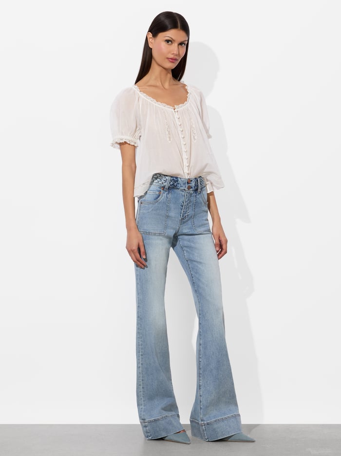 ALICE+OLIVIA PATCH PKT JEAN - BEYMEN
