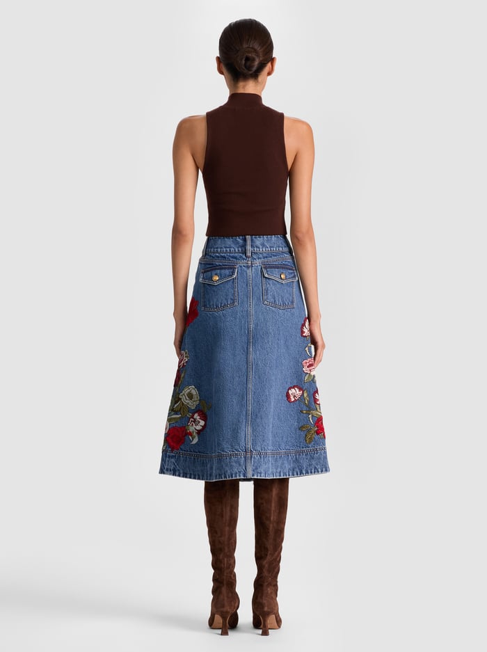 ALICE + OLIVIA MIDI SKIRT - BEYMEN