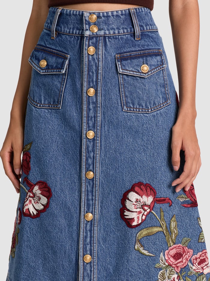 ALICE + OLIVIA MIDI SKIRT - BEYMEN