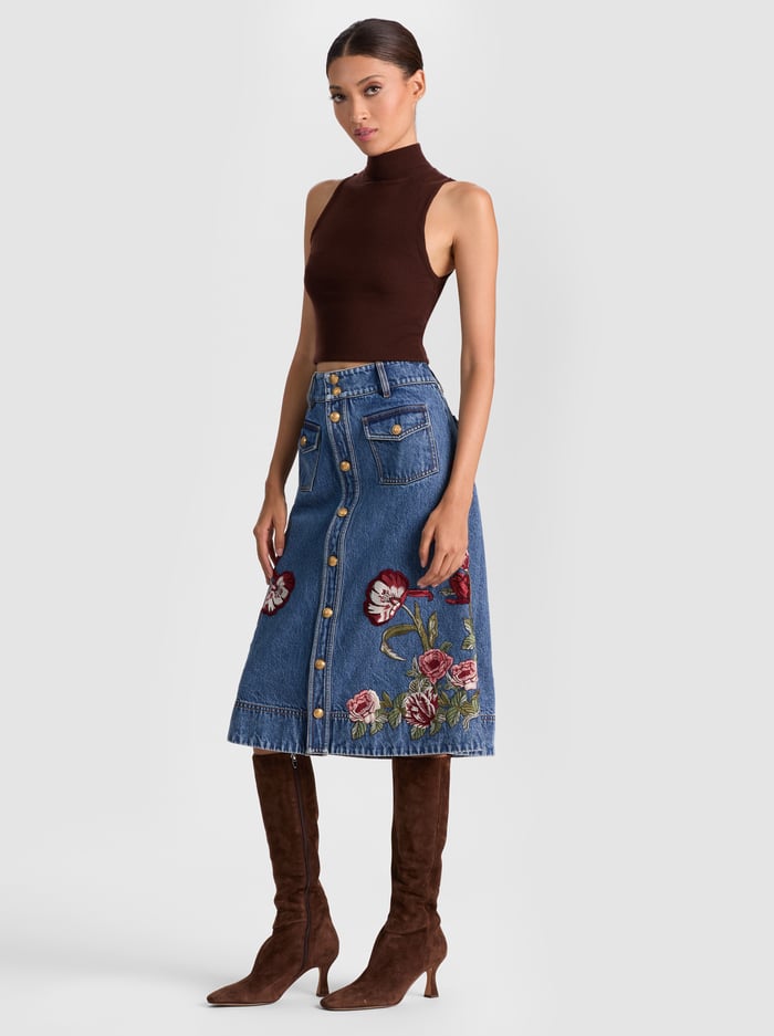 ALICE + OLIVIA MIDI SKIRT - BEYMEN