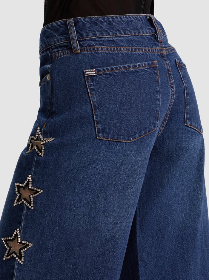 ALICE + OLIVIA EMBELL BAGGY JEAN - BEYMEN