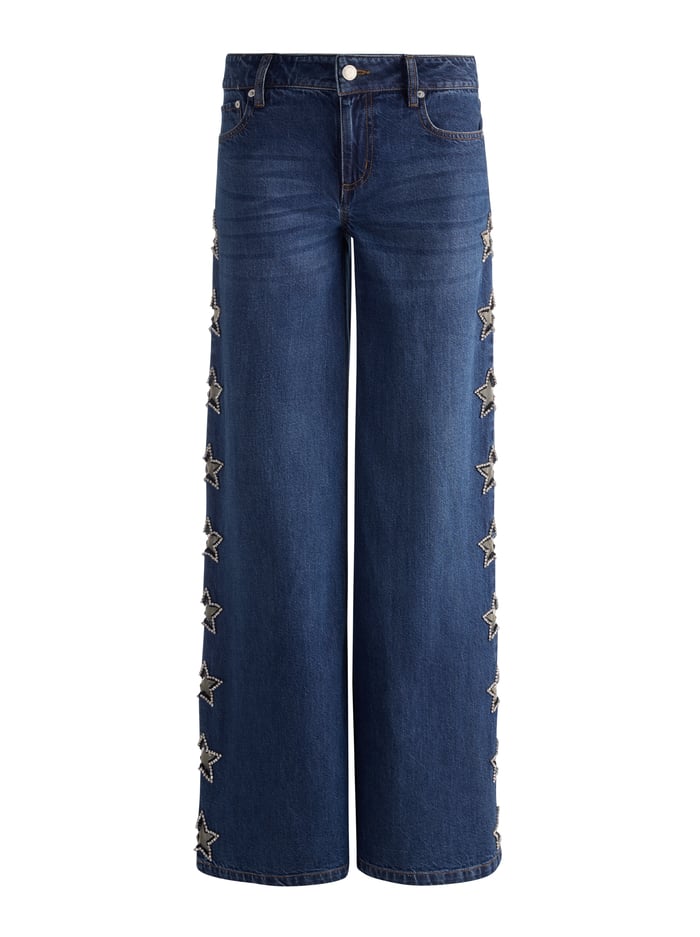 ALICE + OLIVIA EMBELL BAGGY JEAN - BEYMEN