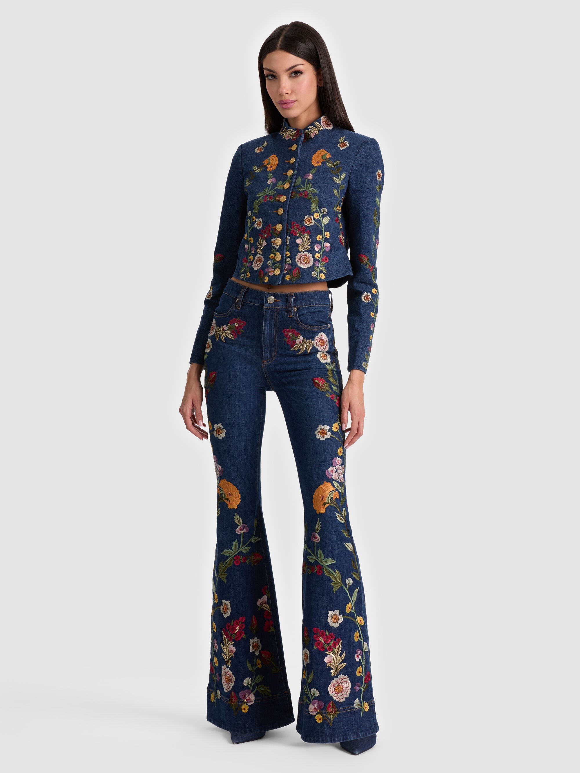 ALICE + OLIVIA BELL W EMBR - BEYMEN