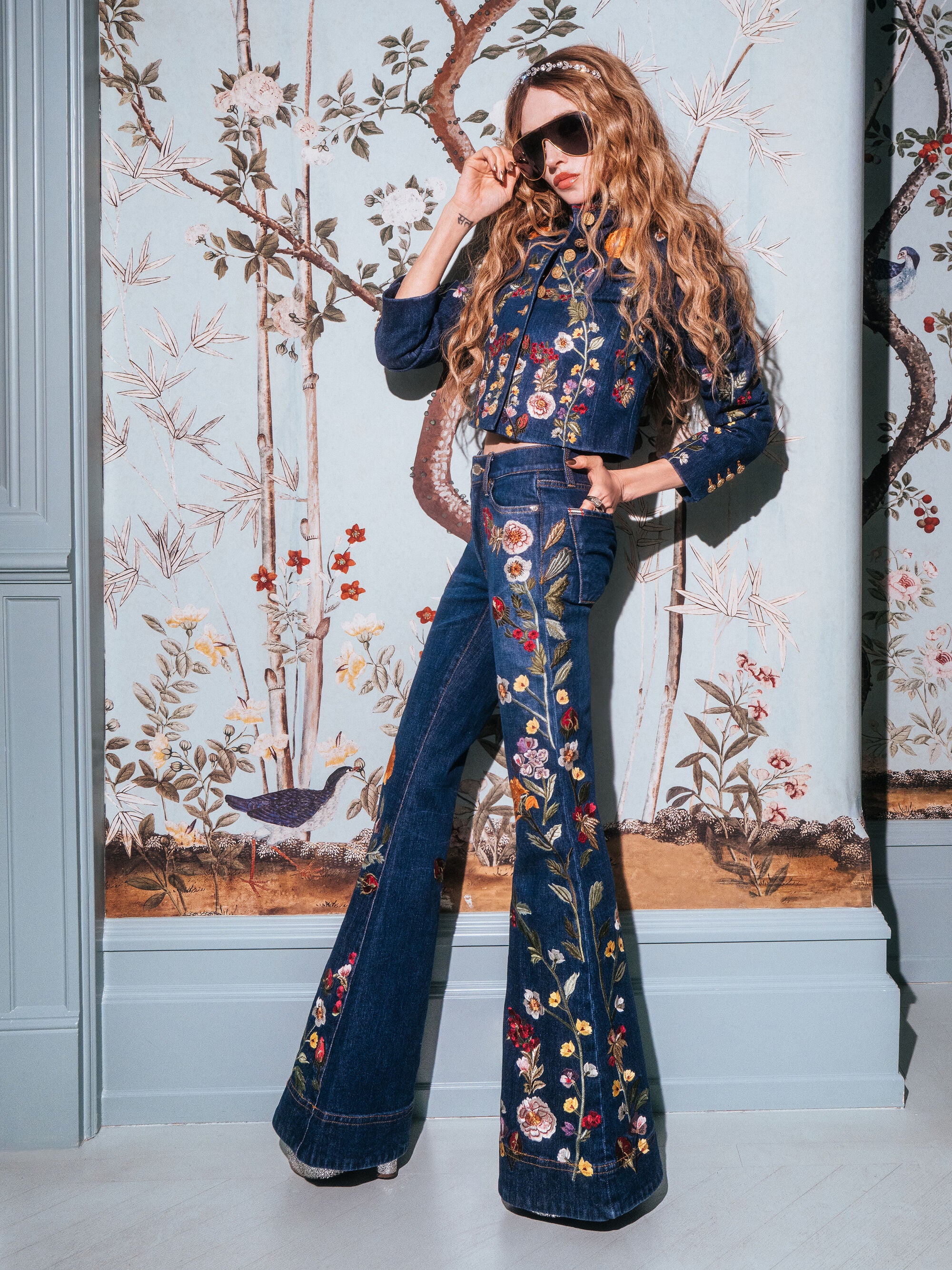 ALICE + OLIVIA BELL W EMBR - BEYMEN