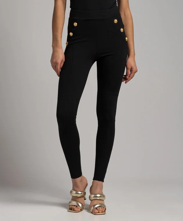 Balmain Button Jersey Leggings